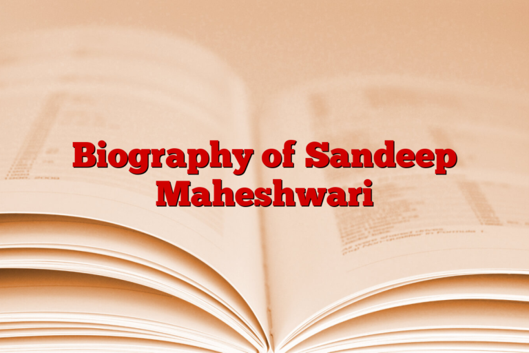 Biography of Sandeep Maheshwari